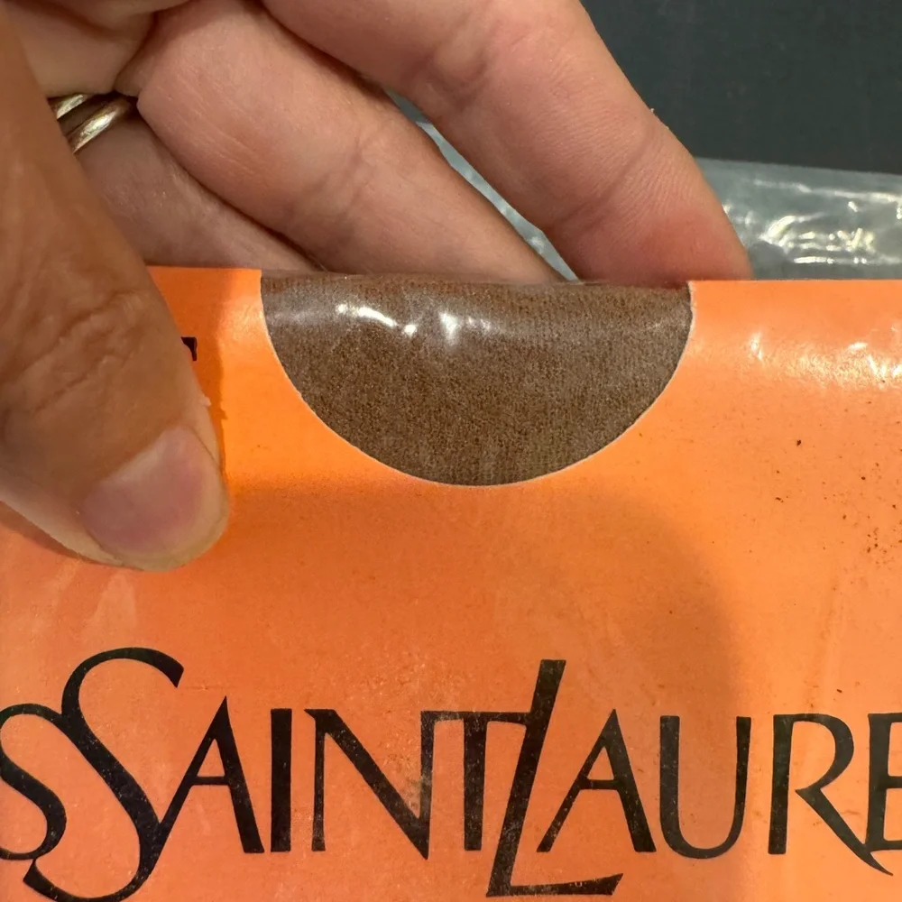 Vintage 1970 Yves Saint Laurent Panty Hose Tan Beige Outsize 170-215 lbs 5’-6’‎